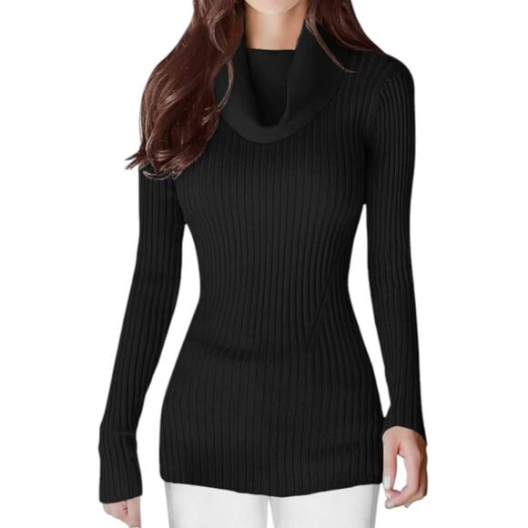 V28 Sweaters - V28 BLACK COWL-NECK SWEATER SZ.L EUC.